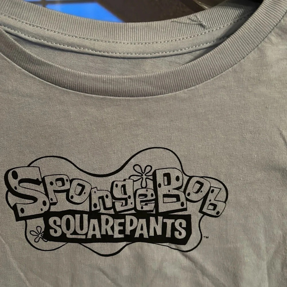 Blue Spongebob Graphic Tee - Picture 2 of 6